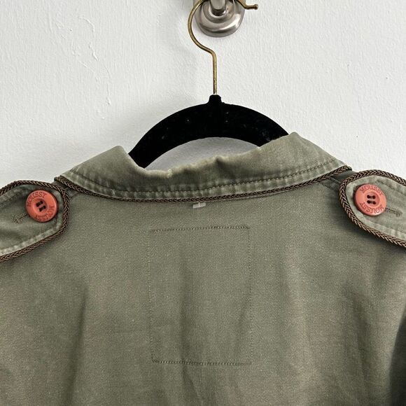 Moussy Olive Green Military Utility Full Zip Jacket Size 1 XS Combat Grunge - Picture 5 of 9
